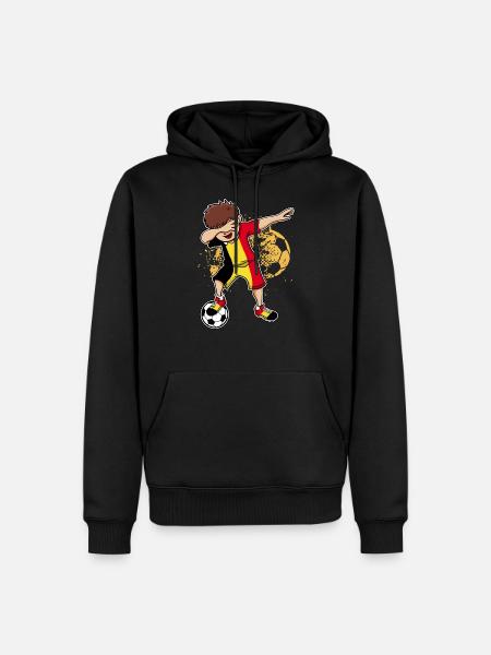 Belgium Soccer Dabbing Dance Gift - Men’s Premium Organic Hoodie - black