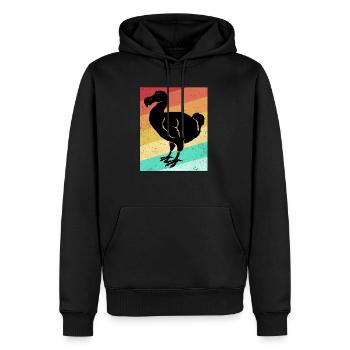 Dodo - Männer Premium Bio Hoodie - Schwarz - Vorne - Nico (187cm)