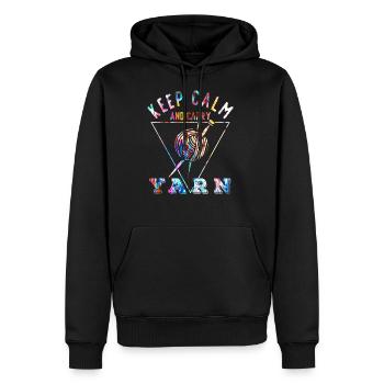 Tricot - Sweat à capuche Premium bio Homme - noir - Devant - Nico (187cm)