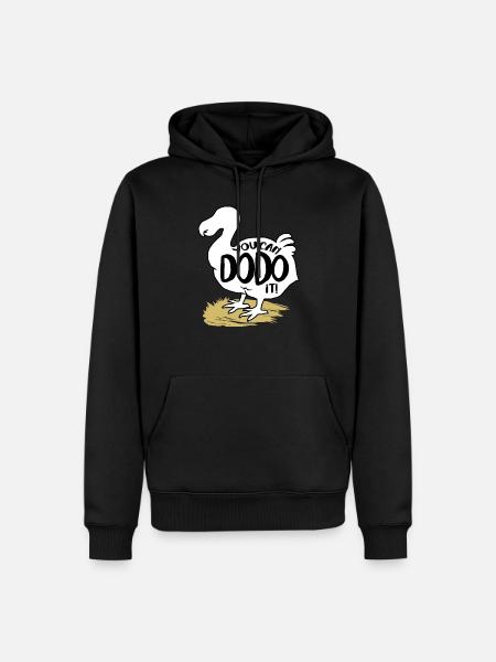 Dodo Geschenk Vogel Urzeit Fossil Archäologie Geek - Männer Premium Bio Hoodie - Schwarz