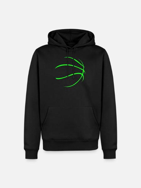 basketball - Men’s Premium Organic Hoodie - black