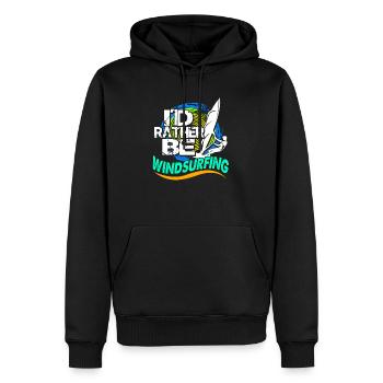 Windsurf Windsurfen Windsurfing Wassersport Surf - Männer Premium Bio Hoodie - Schwarz - Vorne - Nico (187cm)