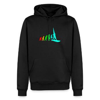 Windsurf Windsurfen Windsurfing Wassersport Surf - Männer Premium Bio Hoodie - Schwarz - Vorne - Nico (187cm)