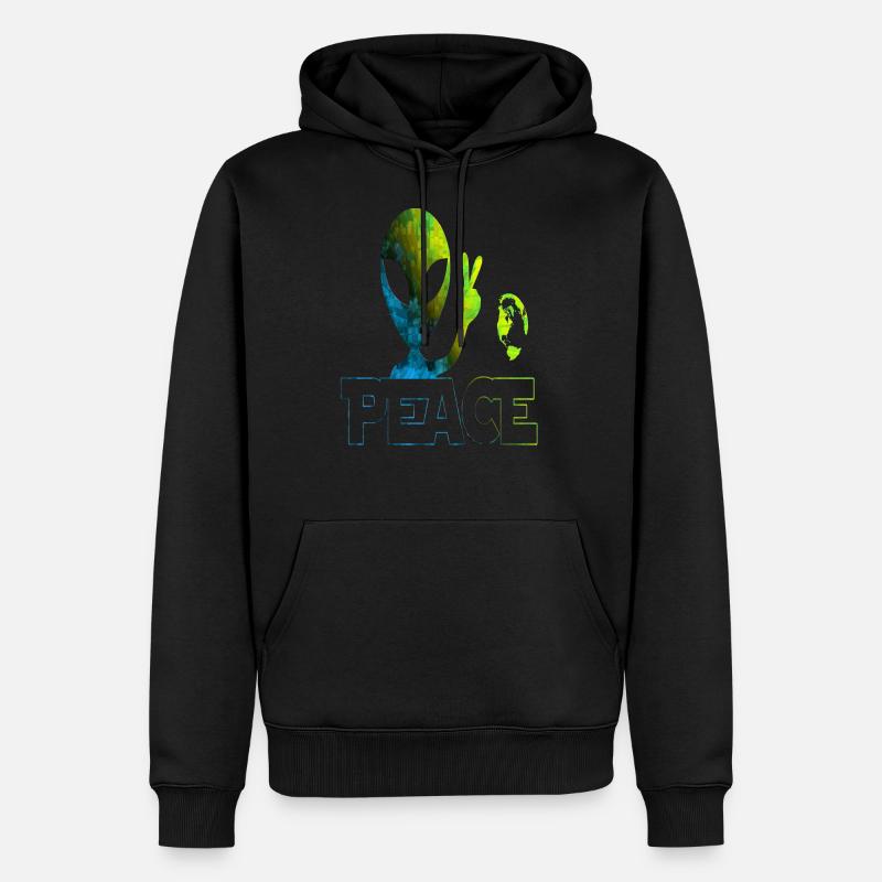 Aliens - Männer Premium Bio Hoodie - Schwarz