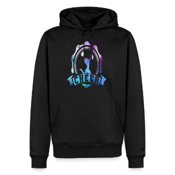 Cheerleader - Männer Premium Bio Hoodie - Schwarz - Vorne - Nico (187cm)