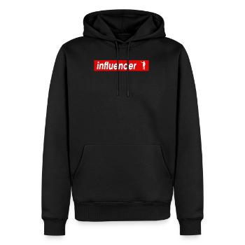 Fantastic Influencer Tshirt Design - Männer Premium Bio Hoodie - Schwarz - Vorne - Nico (187cm)