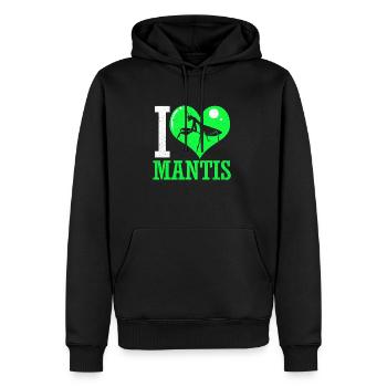 Gottesanbeterin - Männer Premium Bio Hoodie - Schwarz - Vorne - Nico (187cm)