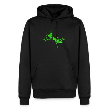 Mante religieuse Entomologie Insekt Zoologie Proverbe - Sweat à capuche Premium bio Homme - noir - Devant - Nico (187cm)