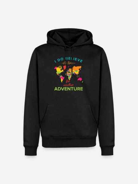 Travel adventure - Men’s Premium Organic Hoodie - black