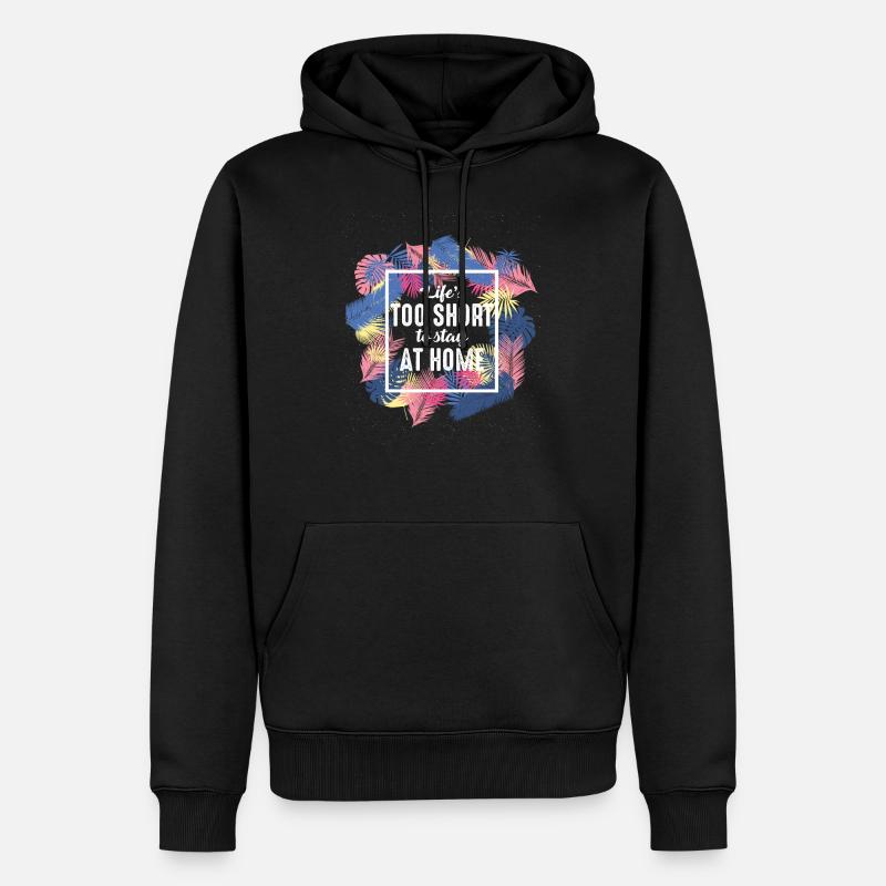Voyage à la maison - Sweat à capuche Premium bio Homme - noir