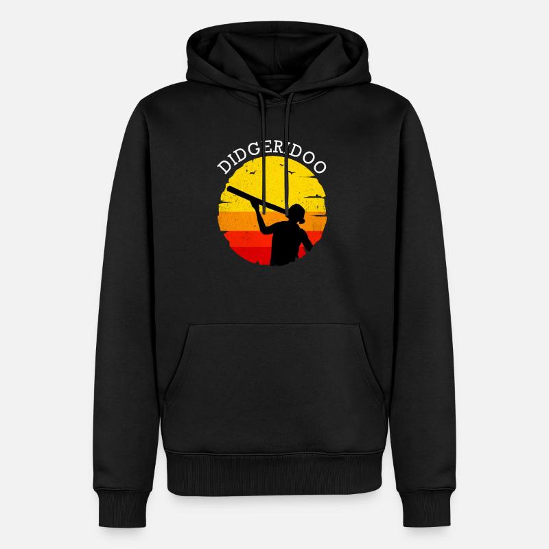 Didgeridoo - Männer Premium Bio Hoodie - Schwarz
