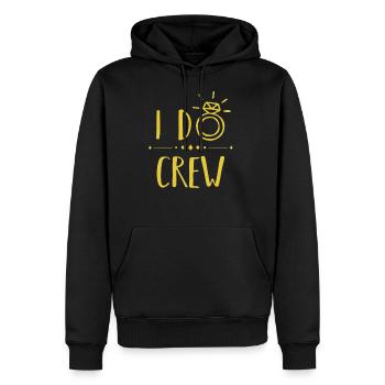 I Do Crew - Männer Premium Bio Hoodie - Schwarz - Vorne - Nico (187cm)