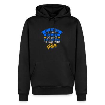 Tierarzt Student - Männer Premium Bio Hoodie - Schwarz - Vorne - Nico (187cm)