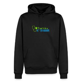 Tierarzt - Männer Premium Bio Hoodie - Schwarz - Vorne - Nico (187cm)
