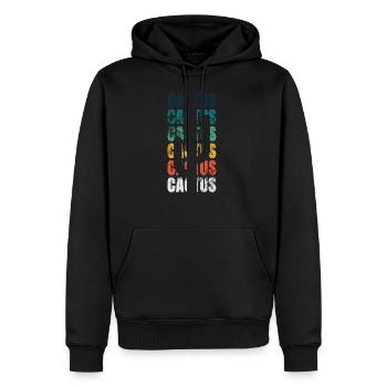 Cactus Cactus Cactus Grunge - Männer Premium Bio Hoodie - Schwarz - Vorne - Nico (187cm)