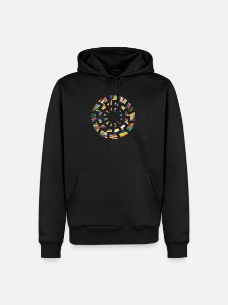 Crop circles - Men’s Premium Organic Hoodie - black