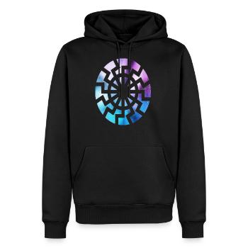 Kornkreise - Männer Premium Bio Hoodie - Schwarz - Vorne - Nico (187cm)