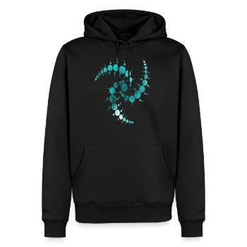 Kornkreise - Männer Premium Bio Hoodie - Schwarz - Vorne - Nico (187cm)