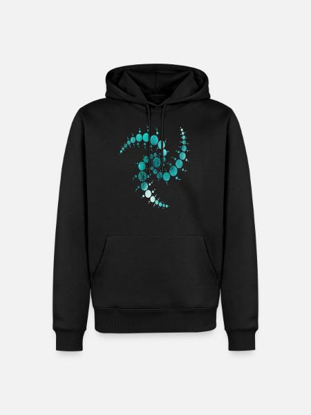 Crop circles - Men’s Premium Organic Hoodie - black