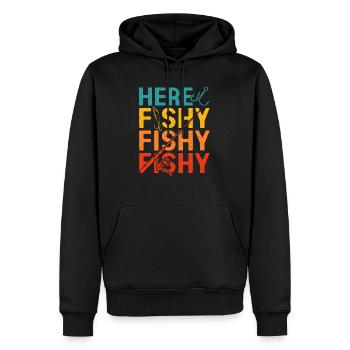 Angeln Angelhaken - Männer Premium Bio Hoodie - Schwarz - Vorne - Nico (187cm)