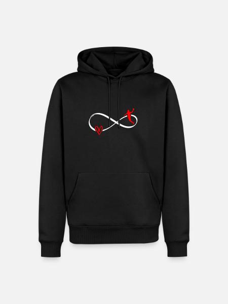 Handball Liebe - Männer Premium Bio Hoodie - Schwarz