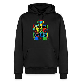 Autismus - Männer Premium Bio Hoodie - Schwarz - Vorne - Nico (187cm)