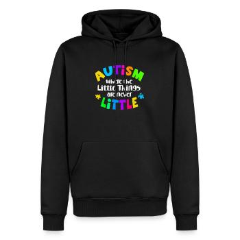 Autismus - Männer Premium Bio Hoodie - Schwarz - Vorne - Nico (187cm)