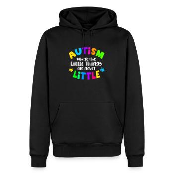 Autisme Awareness Day Soins Autist Parents Amour - Sweat à capuche Premium bio Homme - noir - Devant - Nico (187cm)