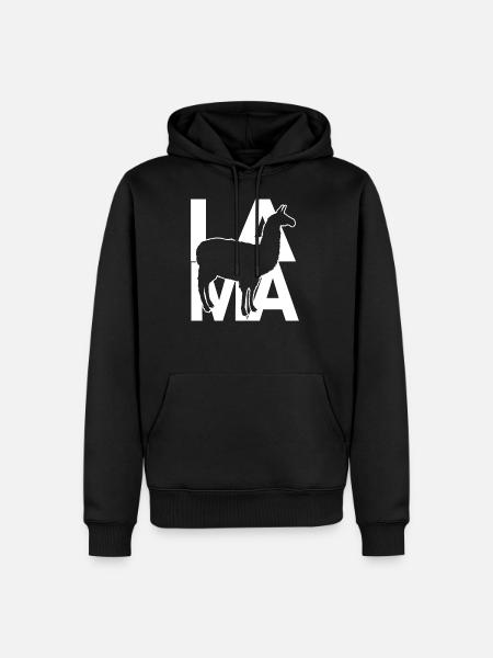LAMA - Men’s Premium Organic Hoodie - black