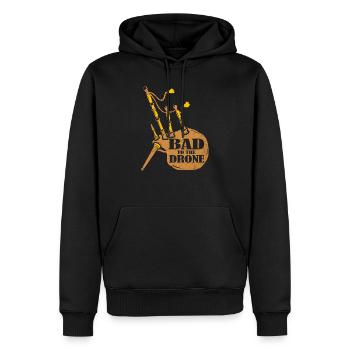 Dudelsack - Männer Premium Bio Hoodie - Schwarz - Vorne - Nico (187cm)