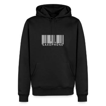 Saxophon - Männer Premium Bio Hoodie - Schwarz - Vorne - Nico (187cm)