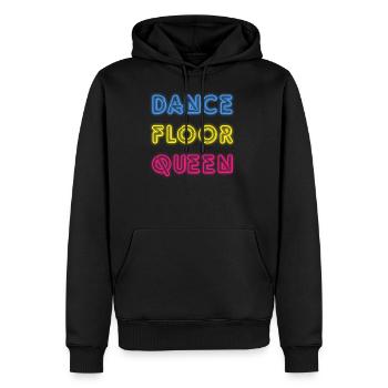 Dance Floor Queen des années 80 Neon Disco Party - Sweat à capuche Premium bio Homme - noir - Devant - Nico (187cm)