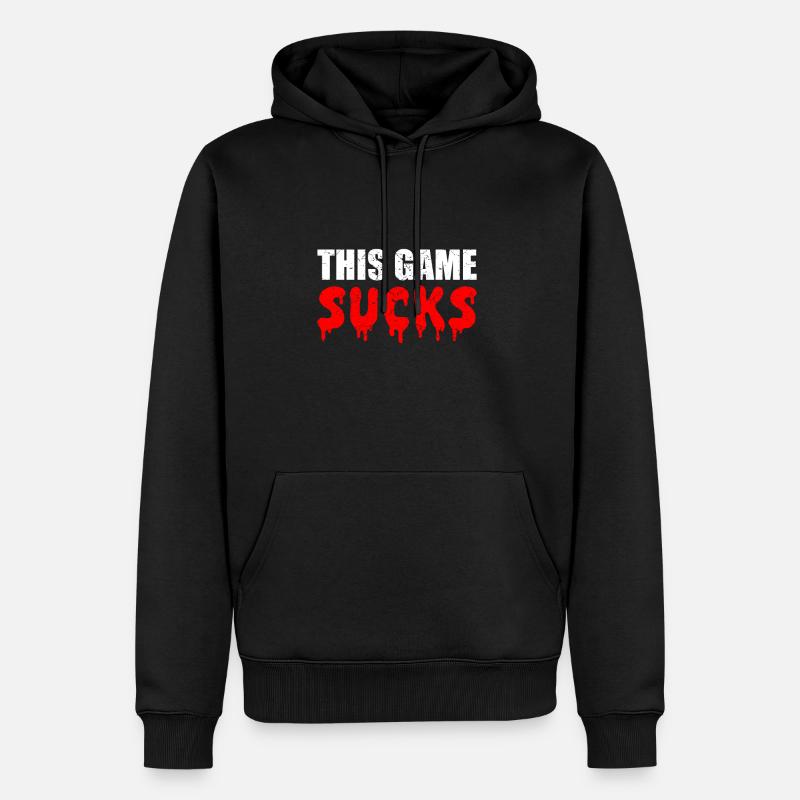This game sucks - Männer Premium Bio Hoodie - Schwarz