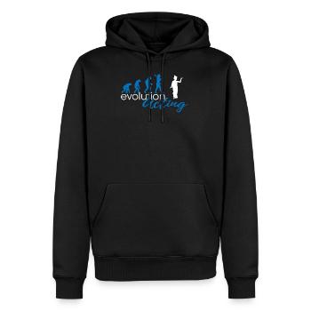 Acting Evolution - Männer Premium Bio Hoodie - Schwarz - Vorne - Nico (187cm)