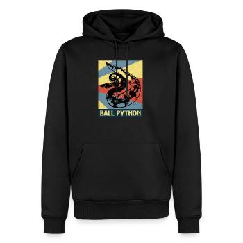 Python - Men’s Premium Organic Hoodie - black - Front - Nico (187cm)