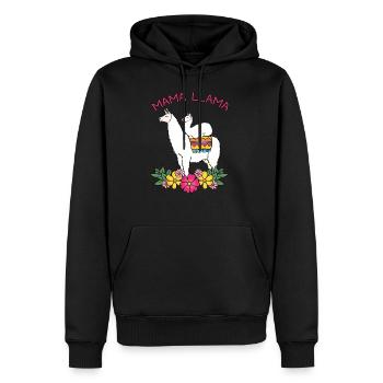 Mom Mother Mother's Day Gift Lama Llama Funny - Men’s Premium Organic Hoodie - black - Front - Nico (187cm)