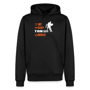 EAT SLEEP TANGO - Tango Shirt - Men’s Premium Organic Hoodie - black - Front - Nico (187cm)