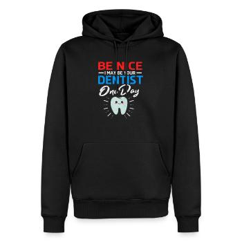 Zahnärztin - Männer Premium Bio Hoodie - Schwarz - Vorne - Nico (187cm)