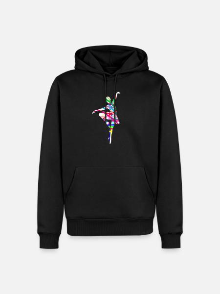 Ballet dancer - Men’s Premium Organic Hoodie - black