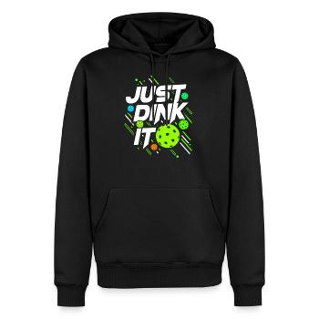 Pickleball Ball Sport Oma Senior Opa Geschenkidee - Männer Premium Bio Hoodie - Schwarz - Vorne - Nico (187cm)