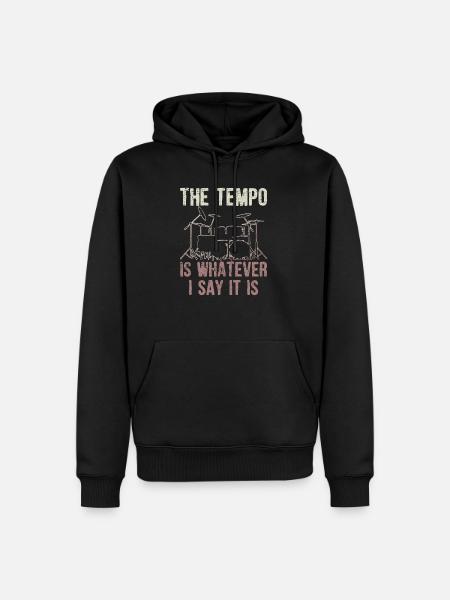 drummer - Men’s Premium Organic Hoodie - black