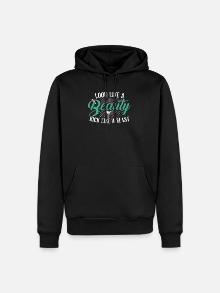 Kickboxing fighters - Men’s Premium Organic Hoodie - black