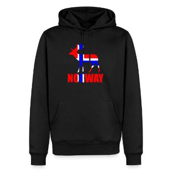 Norwegen - Männer Premium Bio Hoodie - Schwarz - Vorne - Nico (187cm)