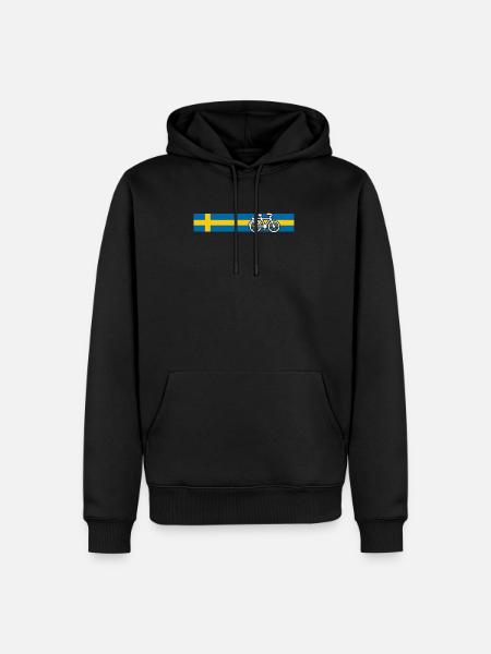 Suède voyage - Sweat à capuche Premium bio Homme - noir