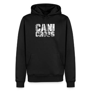 Canicross | Hundesport Fitness Joggen Geschenk - Männer Premium Bio Hoodie - Schwarz - Vorne - Nico (187cm)