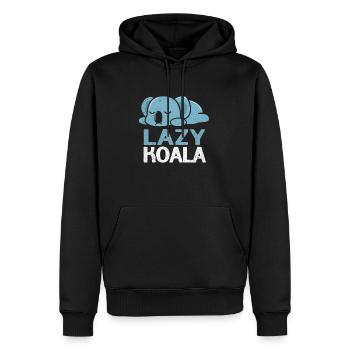 Koala - Sweat à capuche Premium bio Homme - noir - Devant - Nico (187cm)