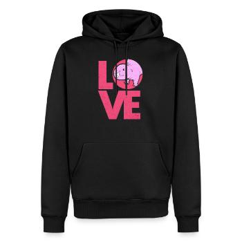 Sand puppy - Men’s Premium Organic Hoodie - black - Front - Nico (187cm)