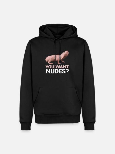 Naked Mole Gnaver Østafrika Sand Graves Gave - Herre Premium økologisk hoodie - sort