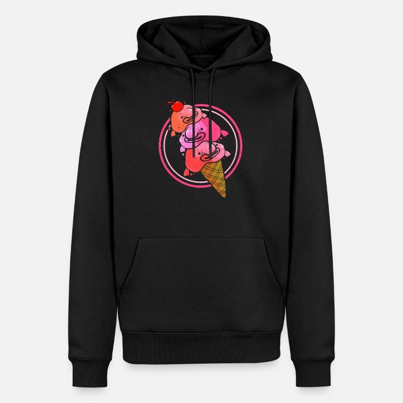 Blobfisch - Sweat à capuche Premium bio Homme - noir