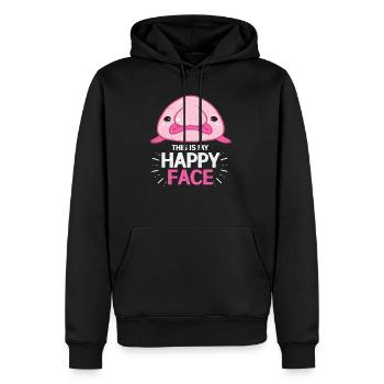 Blobfish - Men’s Premium Organic Hoodie - black - Front - Nico (187cm)